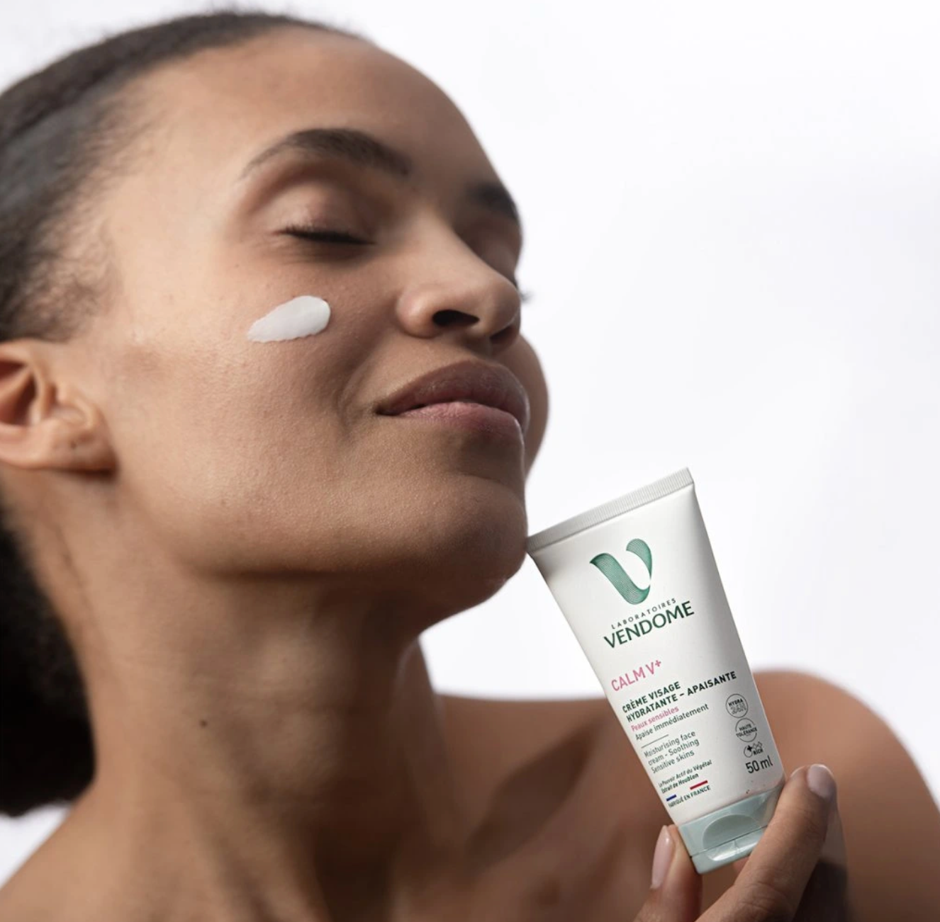 CALM V+ Crème Visage Apaisante, Zklidňující hydratační krém na obličej, 50 ml