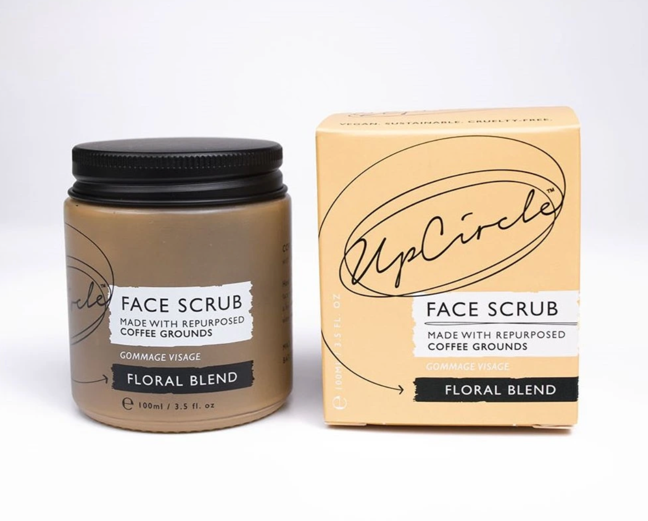 Face Scrub, Kávový peeling pro citlivou pleť - Květinový, 100 ml