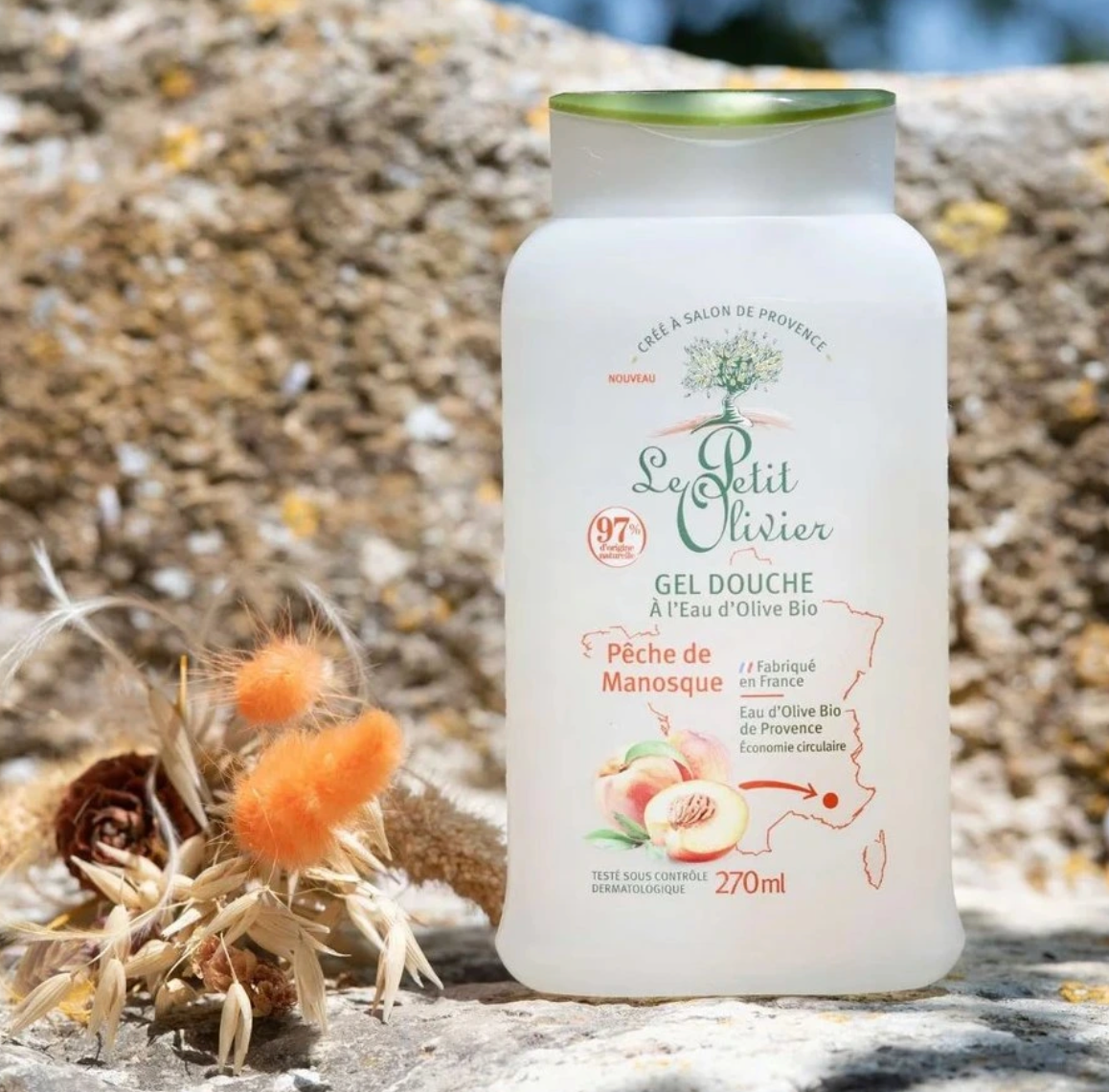 Broskve z Manosque, Hydratační sprchový gel, 270 ml