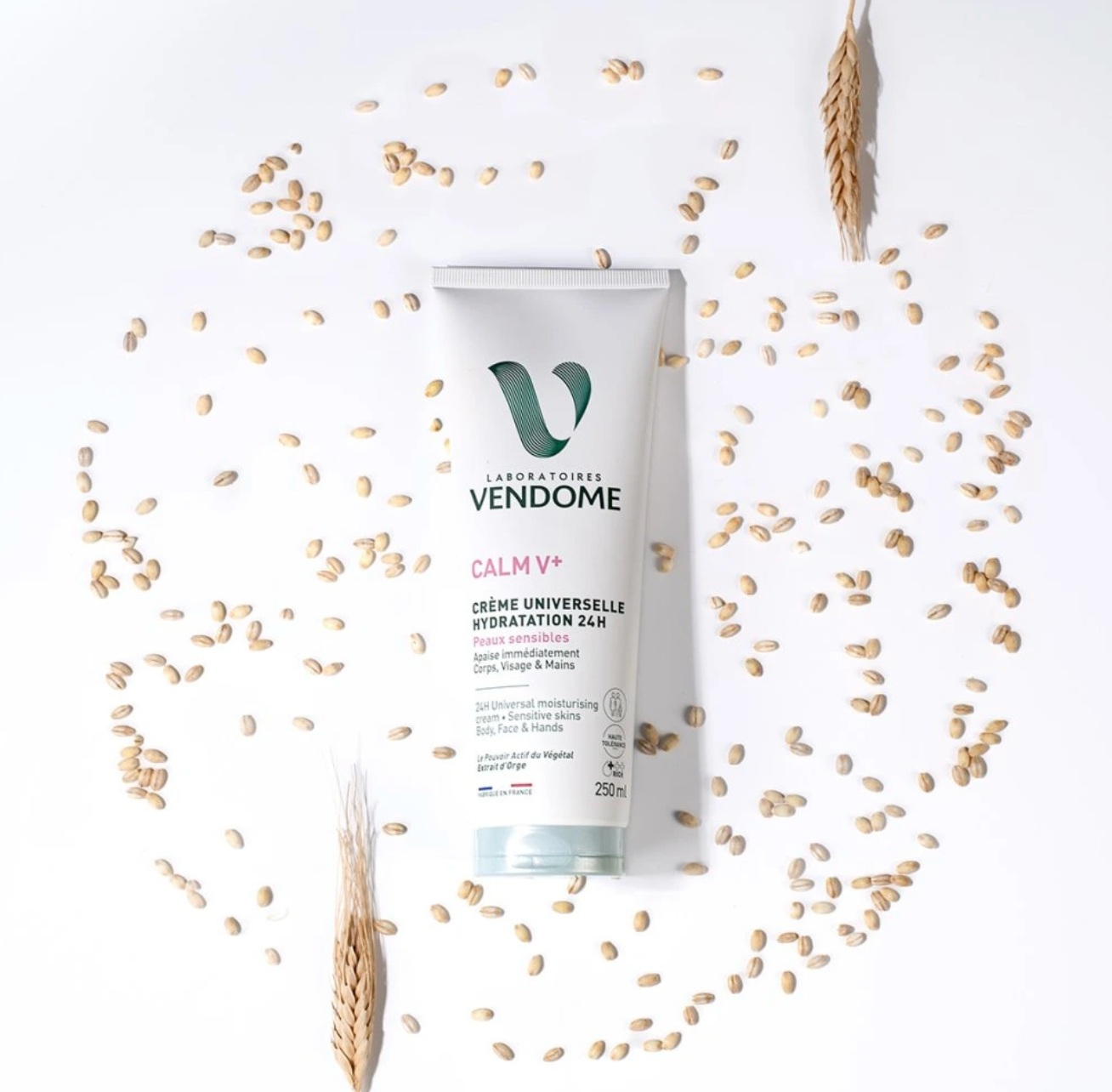 CALM V+ Crème Universelle Hydratation 24H, Univerzální hydratační krém pro citlivou pokožku, 250 ml
